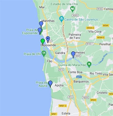 google maps esposende portugal